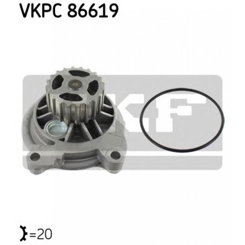 VKPC 86619 SKF - Насос охолоджуючої рідини
